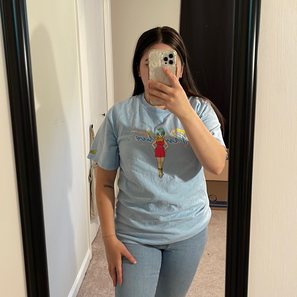 Light blue size medium dragonballxPrimitive tshirt
